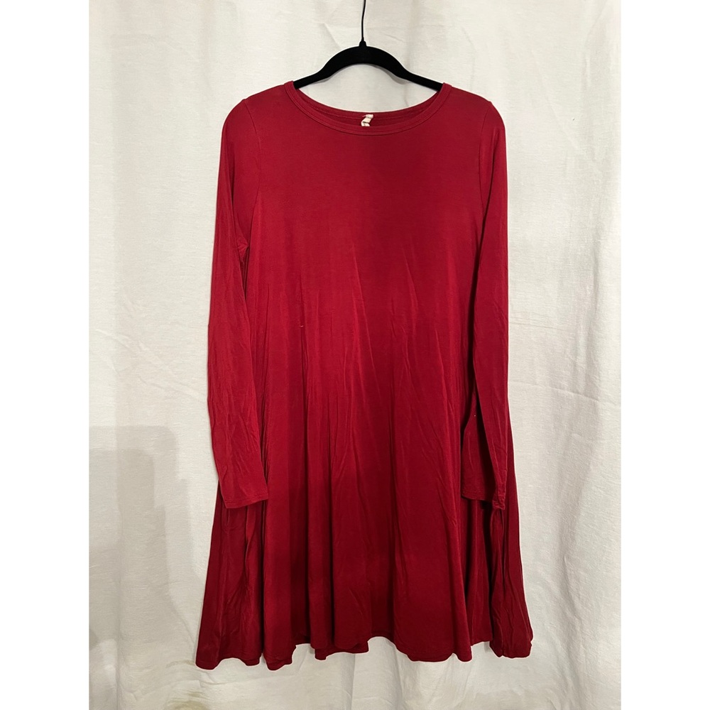 Red Mid-Length Dress